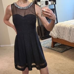 Guess LBD Black Dress with Rhinestones